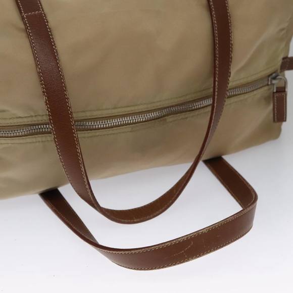 PRADA Hand Bag Nylon Beige Auth 103771 - Picture 7 of 16